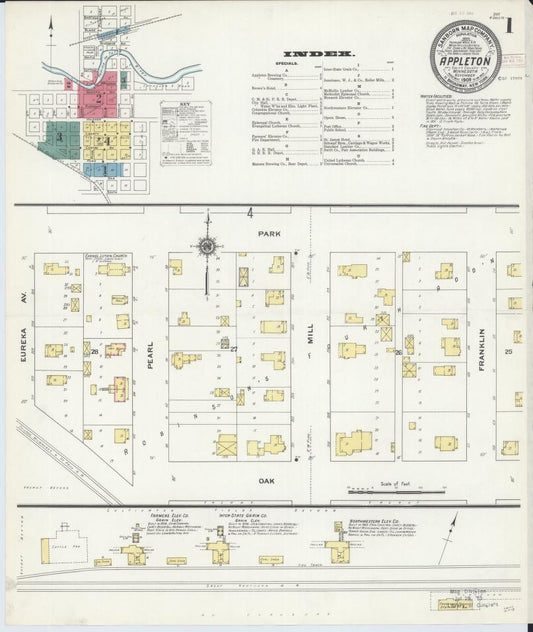 Sanborn Fire Insurance Map from Appleton, Swift County, Minnesota. (1909) – Map View