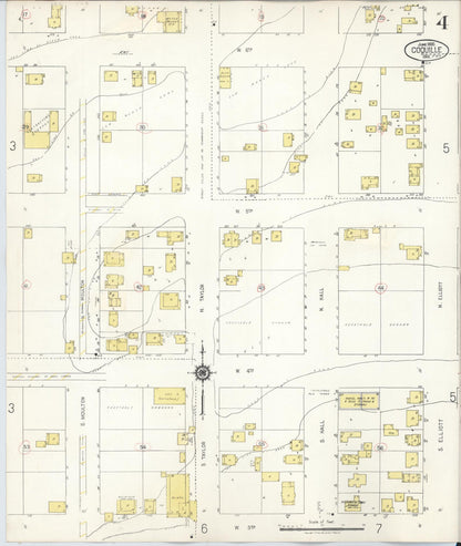 Sanborn Fire Insurance Map from Coquille, Coos County, Oregon (1945), Sheet #0004 - Complete Map Set gallery image, historic Sanborn map, vintage wall art, Oregon Oregon
