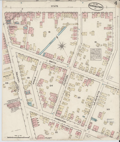 Sanborn Fire Insurance Map from Schenectady, Schenectady County, New York (1884), Sheet #0004 - Complete Map Set gallery image, historic Sanborn map, vintage wall art, New York New York