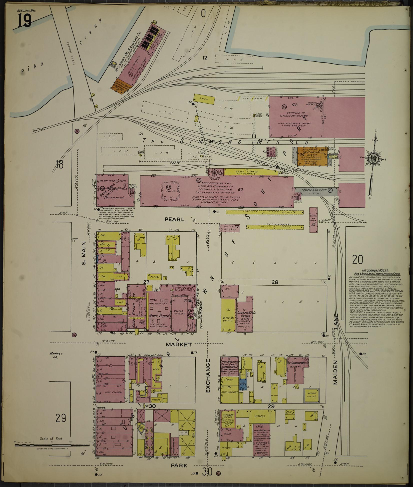 Sanborn Fire Insurance Map from Kenosha, Kenosha County, Wisconsin. (1918), Sheet 23