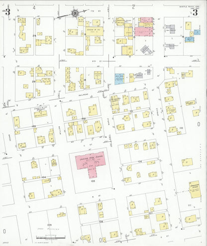 Sanborn Fire Insurance Map from Myrtle Point, Coos County, Oregon (1951), Sheet #0003 - Complete Map Set gallery image, historic Sanborn map, vintage wall art, Oregon Oregon