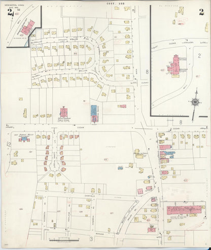 Sanborn Fire Insurance Map from Newington, Hartford County, Connecticut (1947), Sheet #0002 - Complete Map Set gallery image, historic Sanborn map, vintage wall art, Connecticut Connecticut