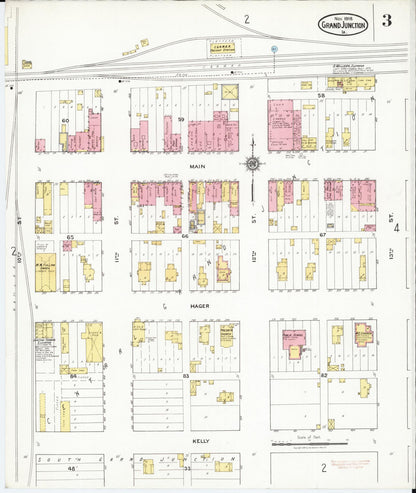 Sanborn Fire Insurance Map from Grand Junction, Greene County, Iowa (1918), Sheet #0003 - Historic Sanborn Fire Insurance Map Print