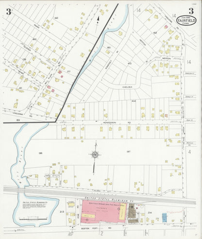 Sanborn Fire Insurance Map from Fairfield, Fairfield County, Connecticut (1930), Sheet #0003 - Complete Map Set gallery image, historic Sanborn map, vintage wall art, Connecticut Connecticut