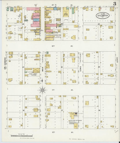 Sanborn Fire Insurance Map from Stillwater, Payne County, Oklahoma (1898), Sheet #0003 - Complete Map Set gallery image, historic Sanborn map, vintage wall art, Oklahoma Oklahoma
