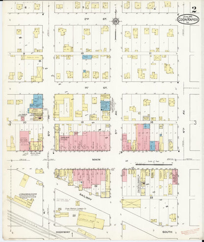 Sanborn Fire Insurance Map from Coon Rapids, Carroll County, Iowa (1915), Sheet #0002 - Historic Sanborn Fire Insurance Map Print