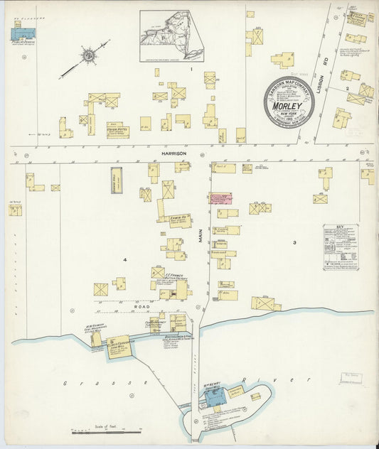 Sanborn Fire Insurance Map from Morley, St. Lawrence County, New York. (1913) – Historic Sanborn Fire Insurance Map Print