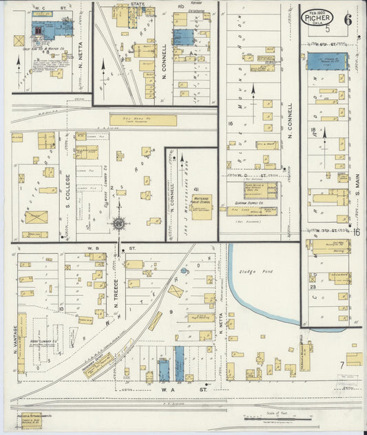 Sanborn Fire Insurance Map from Picher, Ottawa County, Oklahoma (1920), Sheet #0006 - Historic Sanborn Fire Insurance Map Print, vintage old map wall art, antique decor, genealogy gift, Oklahoma Oklahoma map