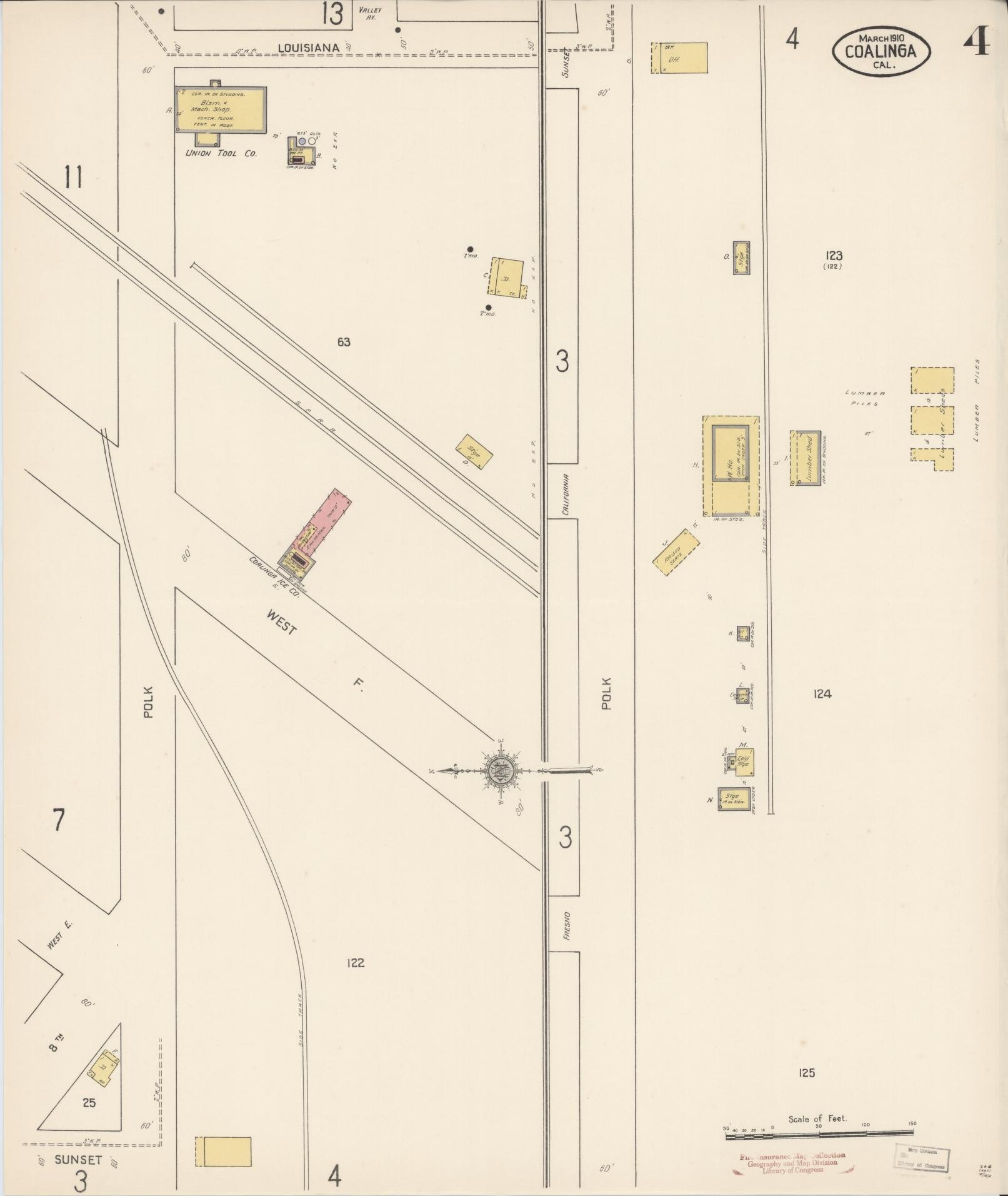 Sanborn Fire Insurance Map from Coalinga, Fresno County, California ...
