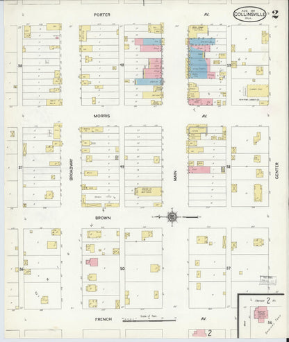 Sanborn Fire Insurance Map from Collinsville, Tulsa County, Oklahoma (1910), Sheet #0002 - Complete Map Set gallery image, historic Sanborn map, vintage wall art, Oklahoma Oklahoma
