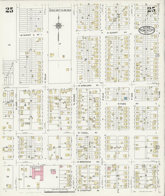 Sanborn Fire Insurance Map from Ponca City, Kay County, Oklahoma (1925), Sheet #0025