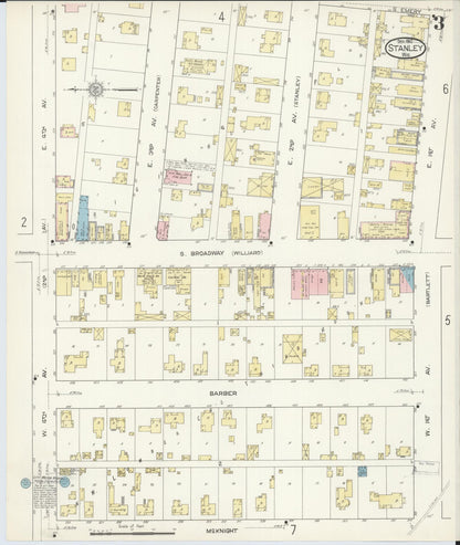Sanborn Fire Insurance Map from Stanley, Chippewa County, Wisconsin (1912), Sheet #0003 - Historic Sanborn Fire Insurance Map Print, vintage old map wall art, antique decor, genealogy gift, Wisconsin Wisconsin map