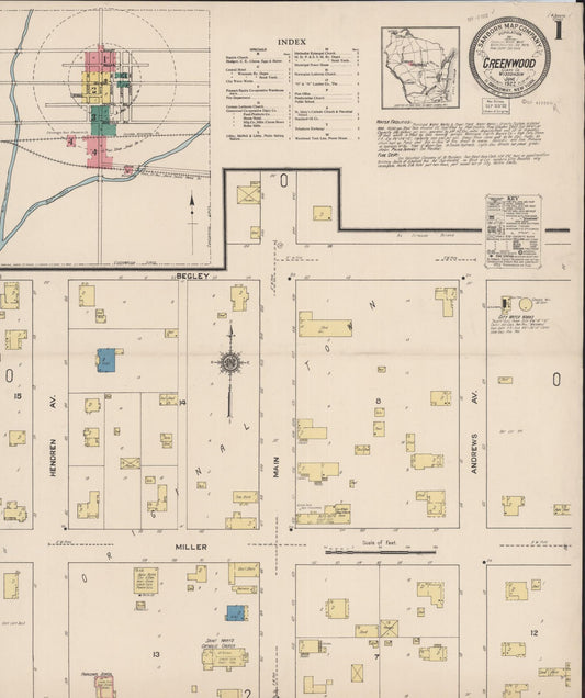 Greenwood, Clark County, Wisconsin (1922) – Sanborn Fire Insurance Map – Map View