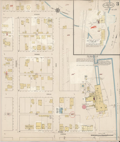Sanborn Fire Insurance Map from Florence, Lane County, Oregon (1930), Sheet #0003 - Complete Map Set gallery image, historic Sanborn map, vintage wall art, Oregon Oregon