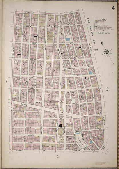 Sanborn Fire Insurance Map from New York; Special Atlases, New York, New York (1913), Sheet #0004 - Complete Map Set gallery image, historic Sanborn map, vintage wall art, New York New York