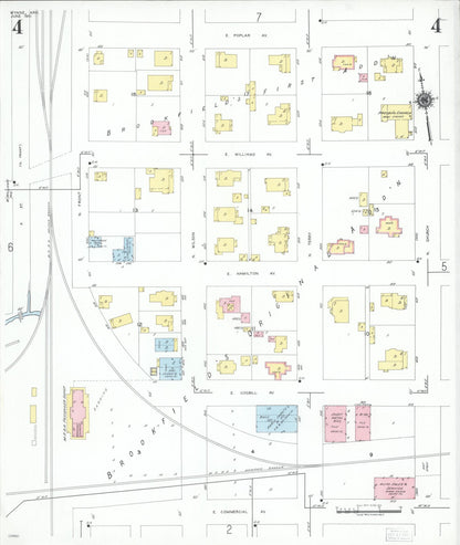 Sanborn Fire Insurance Map from Wynne, Cross County, Arkansas (1951), Sheet #0004 - Complete Map Set gallery image, historic Sanborn map, vintage wall art, Arkansas Arkansas
