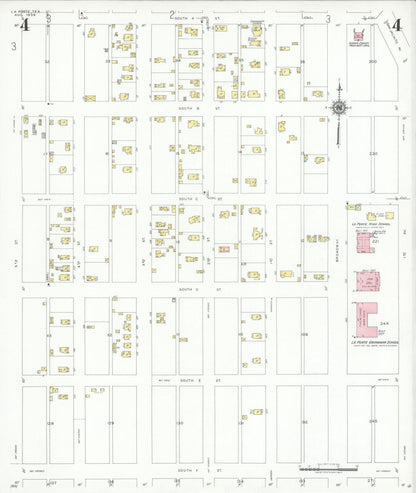 Sanborn Fire Insurance Map from La Porte, Harris County, Texas (1939), Sheet #0004 - Complete Map Set gallery image, historic Sanborn map, vintage wall art, Texas Texas