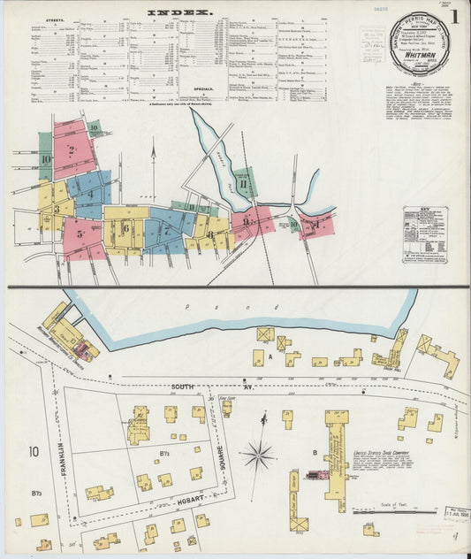 Sanborn Fire Insurance Map from Whitman, Plymouth County, Massachusetts. (1900) – Historic Sanborn Fire Insurance Map Print