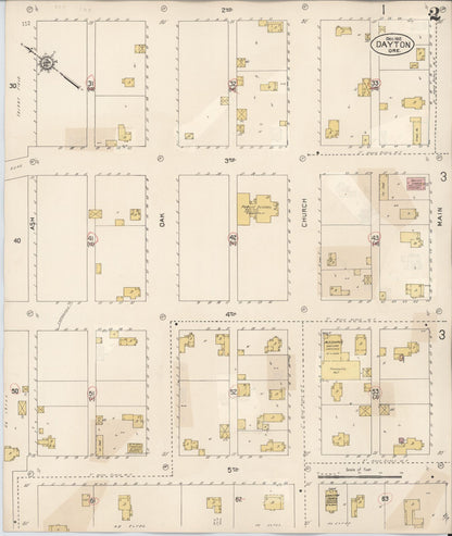 Sanborn Fire Insurance Map from Dayton, Yamhill County, Oregon (1931), Sheet #0002 - Complete Map Set gallery image, historic Sanborn map, vintage wall art, Oregon Oregon