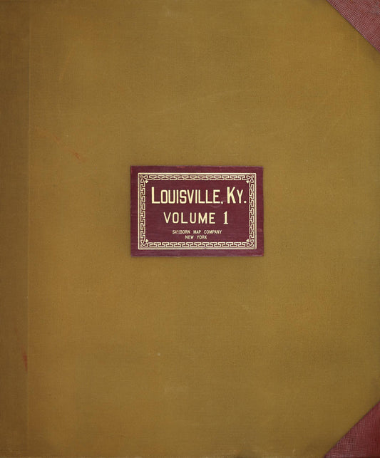 Sanborn Fire Insurance Map from Louisville, Jefferson County, Kentucky (1950), Sheet #0001 - Historic Sanborn Fire Insurance Map Print, vintage old map wall art, antique decor, genealogy gift, Kentucky Kentucky map