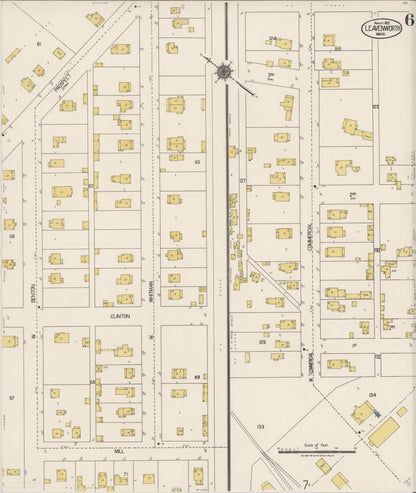 Sanborn Fire Insurance Map from Leavenworth, Chelan County, Washington (1921), Sheet #0006 - Complete Map Set gallery image, historic Sanborn map, vintage wall art, Washington Washington