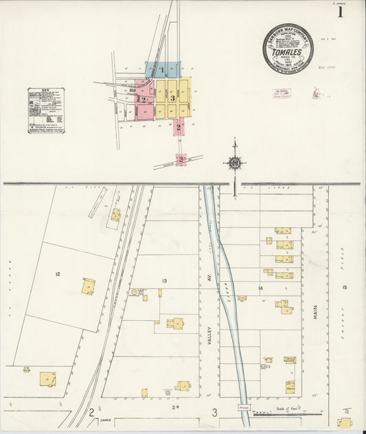 Sanborn Fire Insurance Map from Tomales, Marin County, California. (1911) – Historic Sanborn Fire Insurance Map Print