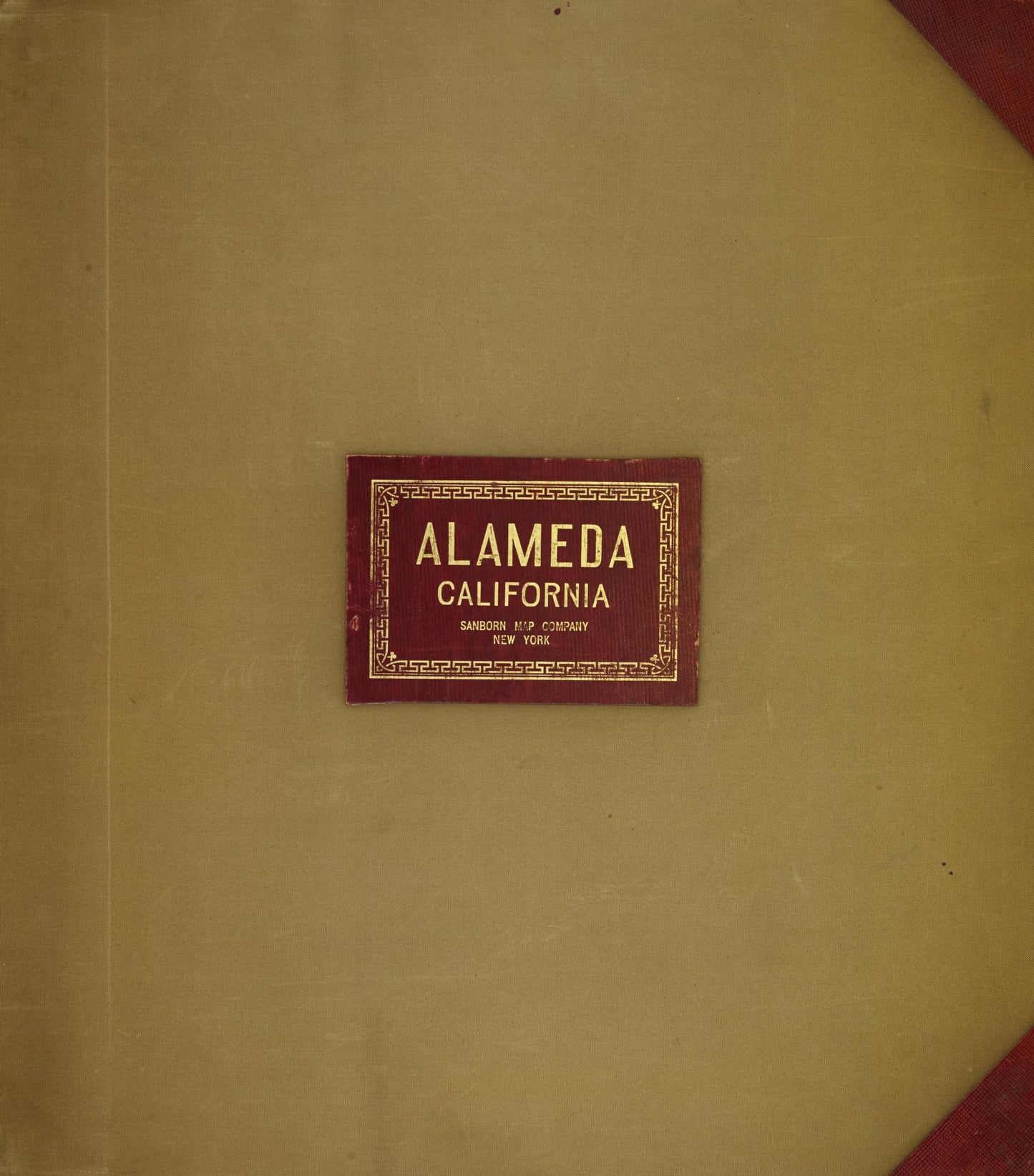 Sanborn Fire Insurance Map from Alameda, Alameda County, California (1950), Sheet #0001 - Historic Sanborn Fire Insurance Map Print, vintage old map wall art, antique decor, genealogy gift, California California map