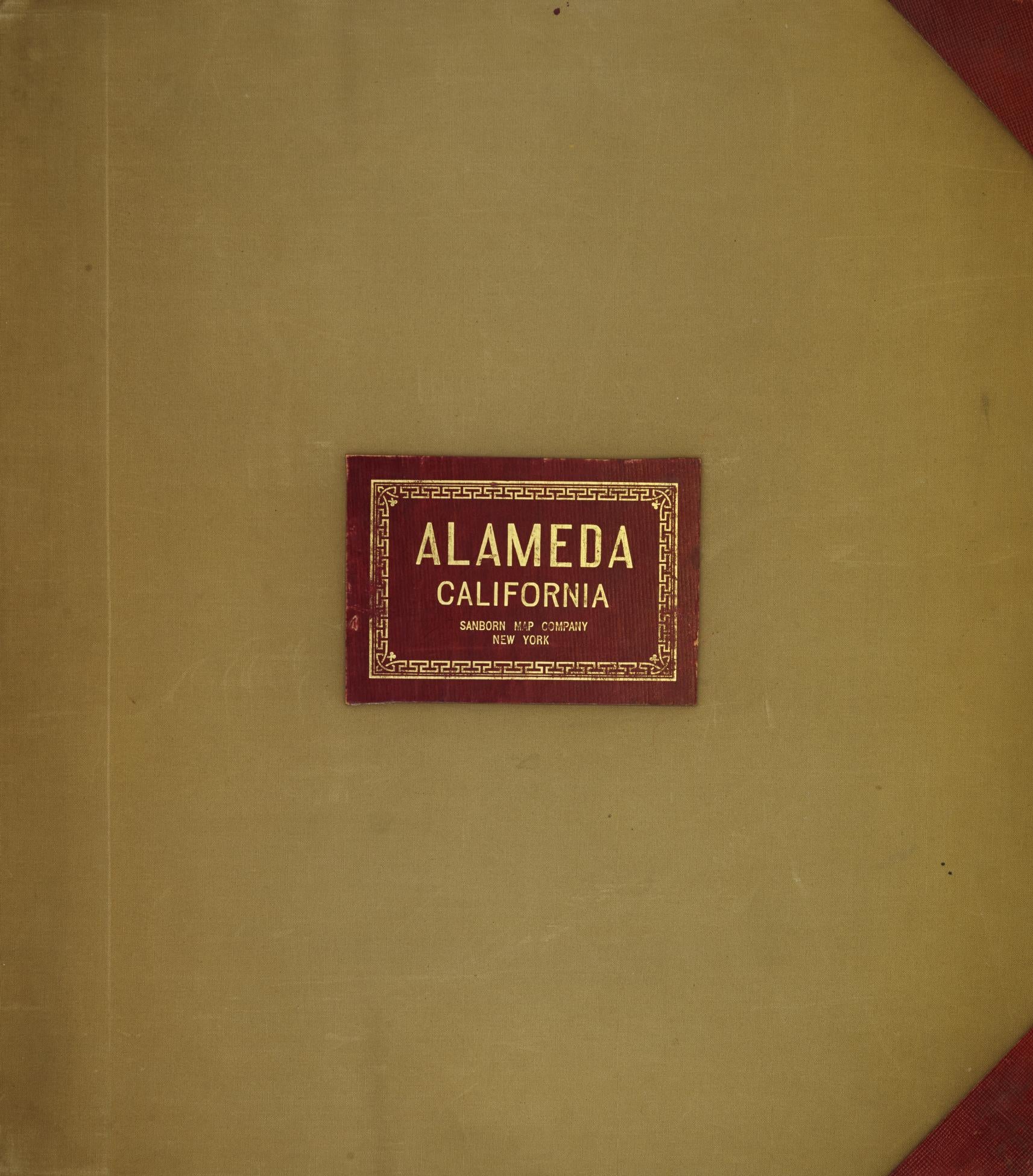 Sanborn Fire Insurance Map from Alameda, Alameda County, California (1950), Sheet #0001 - Historic Sanborn Fire Insurance Map Print, vintage old map wall art, antique decor, genealogy gift, California California map
