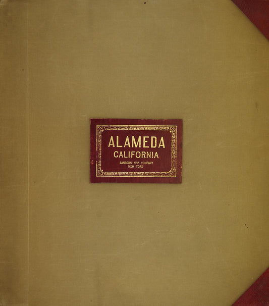 Sanborn Fire Insurance Map from Alameda, Alameda County, California (1950), Sheet #0001 - Historic Sanborn Fire Insurance Map Print, vintage old map wall art, antique decor, genealogy gift, California California map