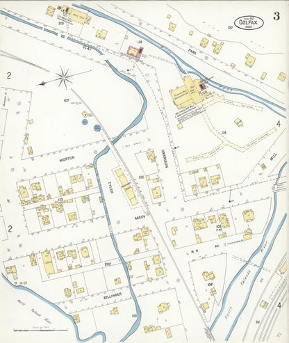 Sanborn Fire Insurance Map from Colfax, Whitman County, Washington (1902), Sheet #0003 - Complete Map Set gallery image, historic Sanborn map, vintage wall art, Washington Washington