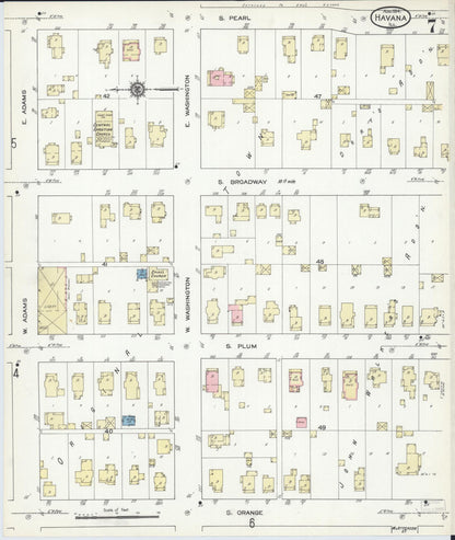 Sanborn Fire Insurance Map from Havana, Mason County, Illinois (1914), Sheet #0007 - Complete Map Set gallery image, historic Sanborn map, vintage wall art, Illinois Illinois