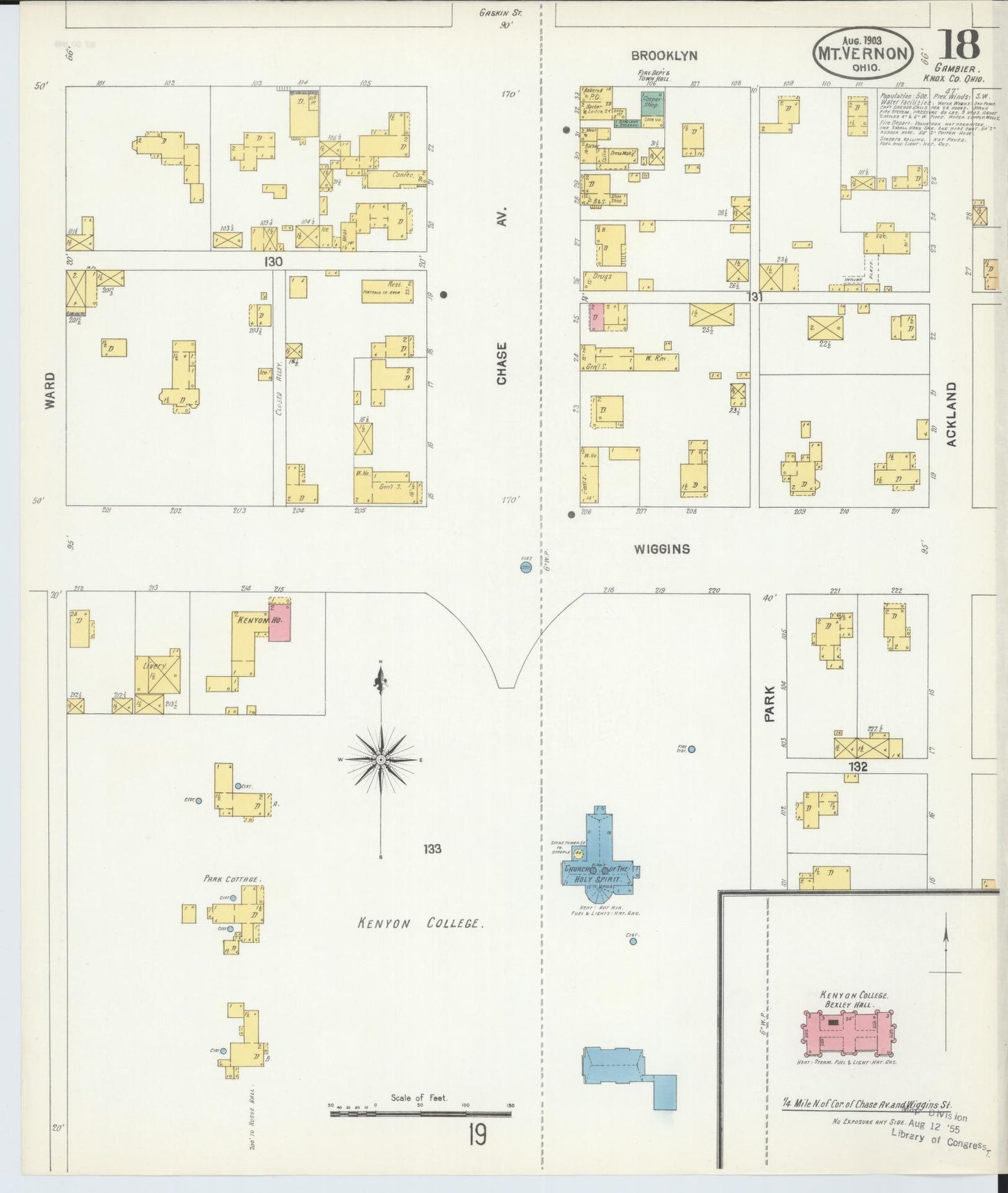 Sanborn Fire Insurance Map from Mount Vernon, Knox County, Ohio (1903), Sheet #0018 - Complete Map Set gallery image, historic Sanborn map, vintage wall art, Ohio Ohio