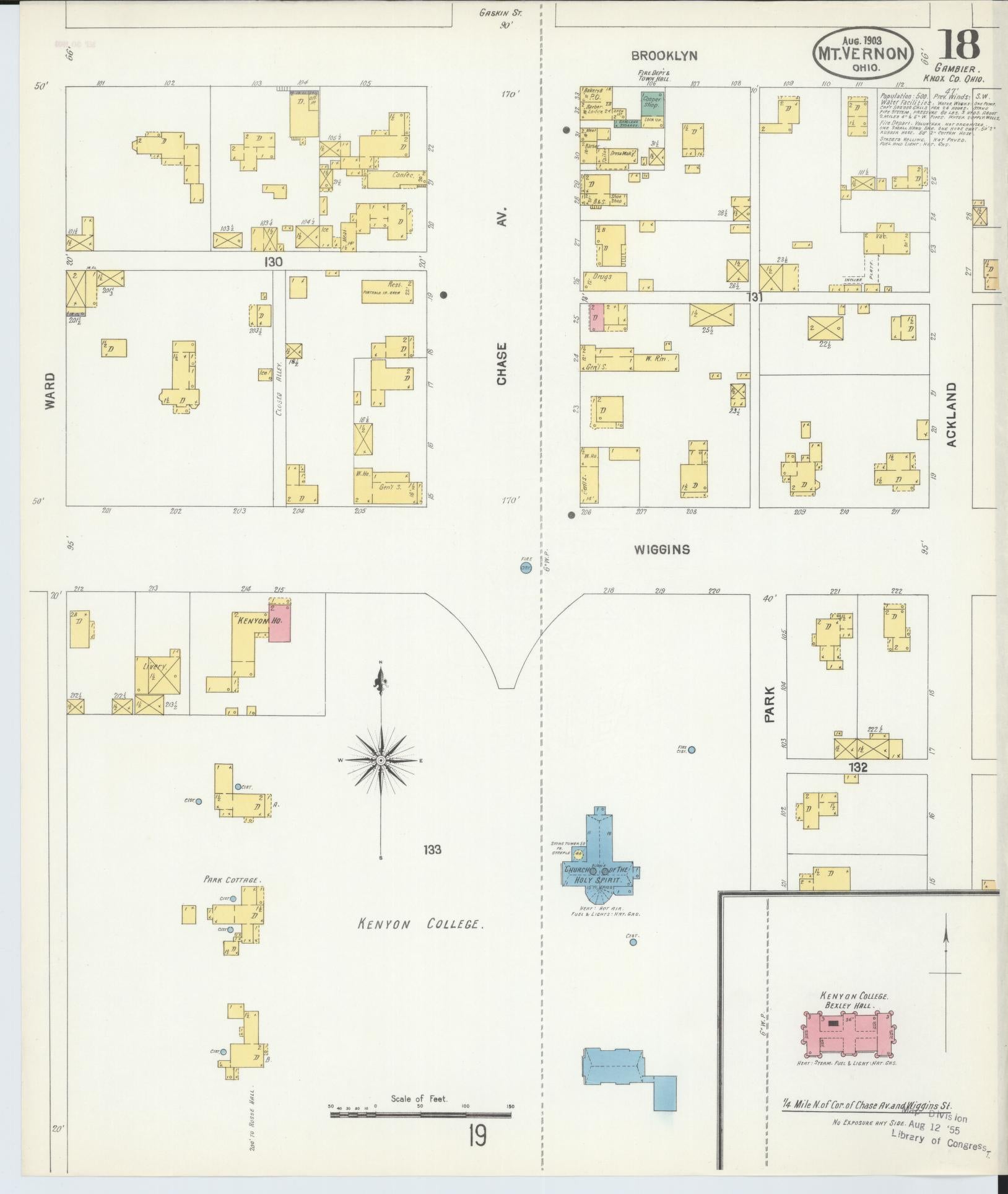 Sanborn Fire Insurance Map from Mount Vernon, Knox County, Ohio (1903), Sheet #0018 - Complete Map Set gallery image, historic Sanborn map, vintage wall art, Ohio Ohio