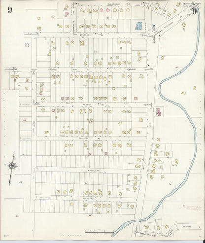 Sanborn Fire Insurance Map from Newington, Hartford County, Connecticut (1947), Sheet #0009 - Complete Map Set gallery image, historic Sanborn map, vintage wall art, Connecticut Connecticut