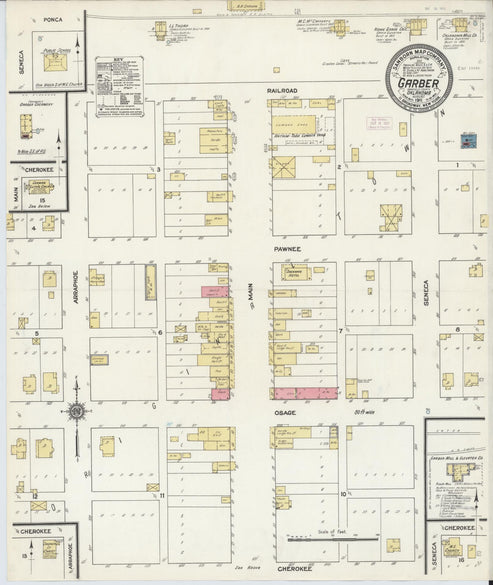 Sanborn Fire Insurance Map from Garber, Garfield County, Oklahoma (1911 ...