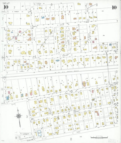 Sanborn Fire Insurance Map from Wynne, Cross County, Arkansas (1951), Sheet #0010 - Complete Map Set gallery image, historic Sanborn map, vintage wall art, Arkansas Arkansas