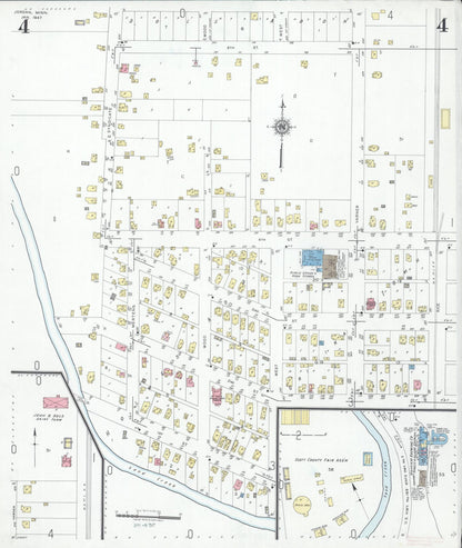 Sanborn Fire Insurance Map from Jordan, Scott County, Minnesota (1947), Sheet #0004 - Complete Map Set gallery image, historic Sanborn map, vintage wall art, Minnesota Minnesota