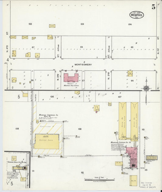 Sanborn Fire Insurance Map from Memphis, Hall County, Texas (1920), Sheet #0005 - Historic Sanborn Fire Insurance Map Print, vintage old map wall art, antique decor, genealogy gift, Texas Texas map