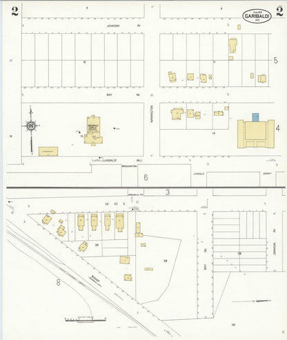 Sanborn Fire Insurance Map from Garibaldi, Tillamook County, Oregon (1929), Sheet #0002 - Complete Map Set gallery image, historic Sanborn map, vintage wall art, Oregon Oregon
