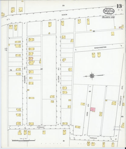 Sanborn Fire Insurance Map from Weirton, Hancock County, West Virginia (1919), Sheet #0013 - Complete Map Set gallery image, historic Sanborn map, vintage wall art, West Virginia West Virginia