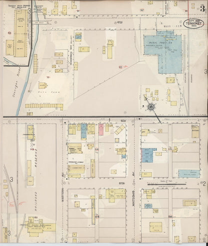 Sanborn Fire Insurance Map from Tonasket, Okanogan County, Washington (1945), Sheet #0003 - Complete Map Set gallery image, historic Sanborn map, vintage wall art, Washington Washington