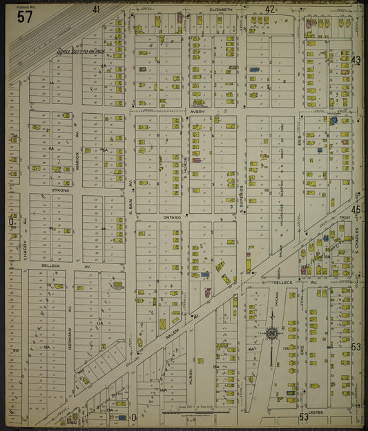 Sanborn Fire Insurance Map from Kenosha, Kenosha County, Wisconsin. (1918), Sheet 61