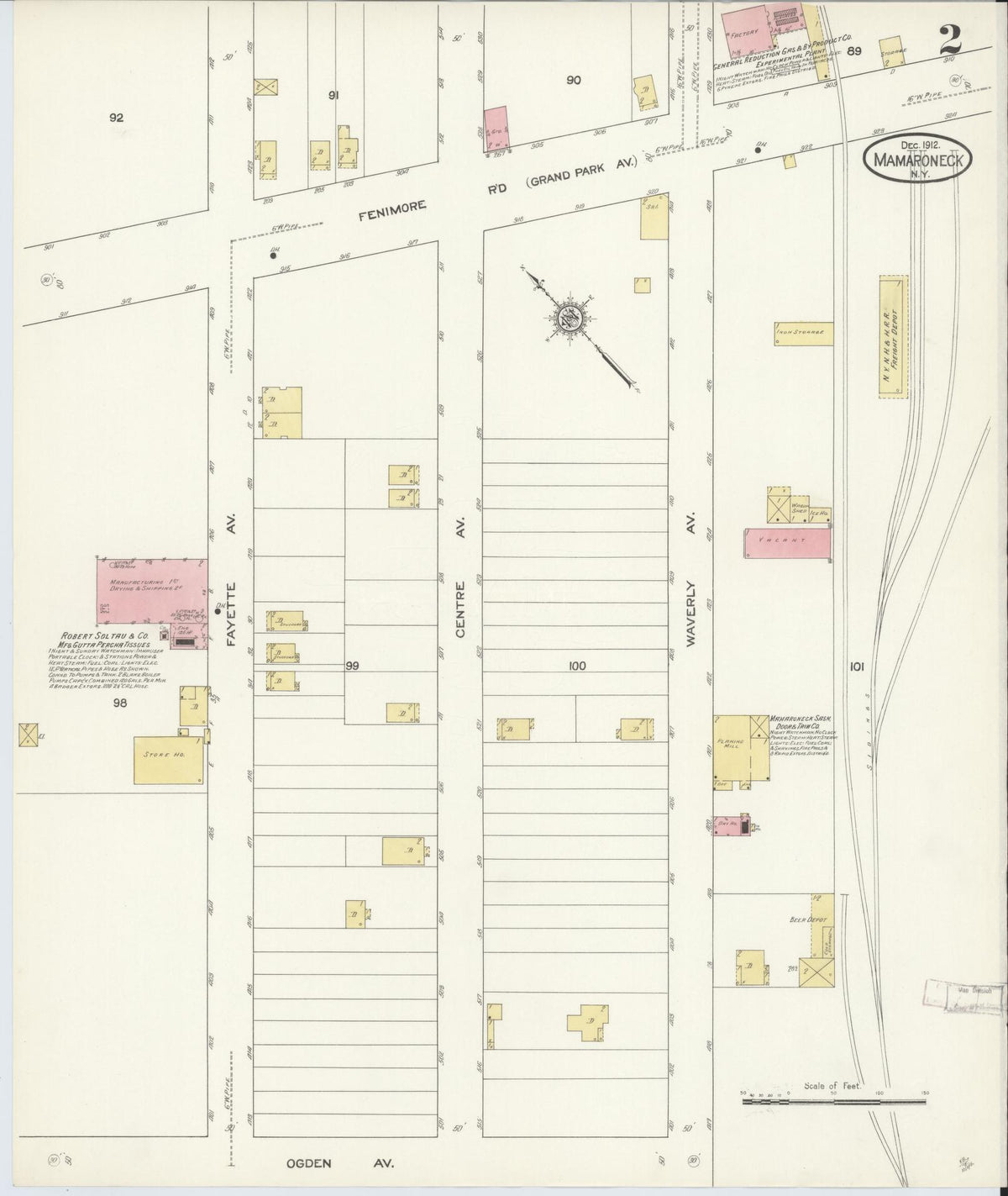 Sanborn Fire Insurance Map from Mamaroneck, Westchester County, New York (1912), Sheet #0001 - Complete Map Set gallery image, historic Sanborn map, vintage wall art, New York New York