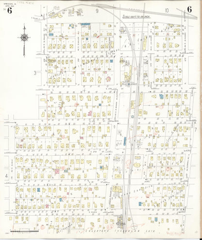 Sanborn Fire Insurance Map from Spencer, Clay County, Iowa (1946), Sheet #0006 - Historic Sanborn Fire Insurance Map Print
