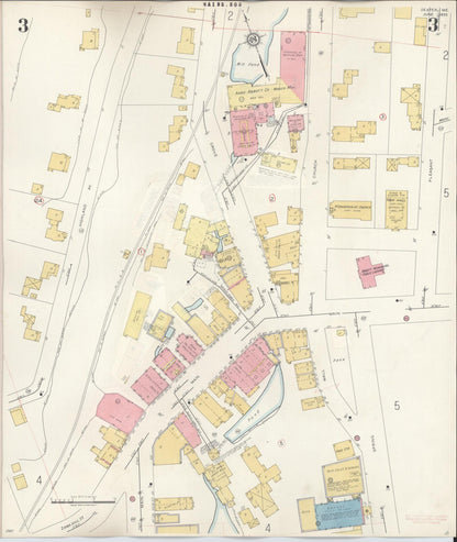 Sanborn Fire Insurance Map from Dexter, Penobscot County, Maine (1945), Sheet #0003 - Complete Map Set gallery image, historic Sanborn map, vintage wall art, Maine Maine