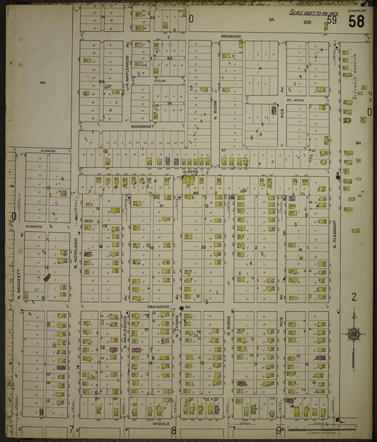 Sanborn Fire Insurance Map from Kenosha, Kenosha County, Wisconsin. (1918), Sheet 62
