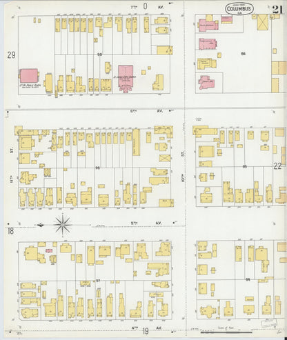 Sanborn Fire Insurance Map from Columbus, Muscogee County, Georgia (1900), Sheet #0021 - Complete Map Set gallery image, historic Sanborn map, vintage wall art, Georgia Georgia