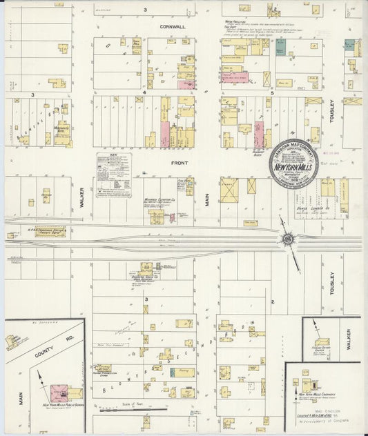 Sanborn Fire Insurance Map from New York Mills, Otter Tail County, Minnesota. (1909) – Map View