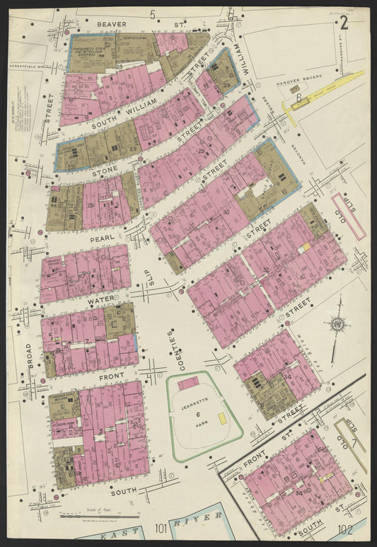 Sanborn Fire Insurance Map from New York, Bronx, Manhattan, New York (1923), Sheet #0002 - Historic Sanborn Fire Insurance Map Print, vintage old map wall art, antique decor, genealogy gift, New York New York map