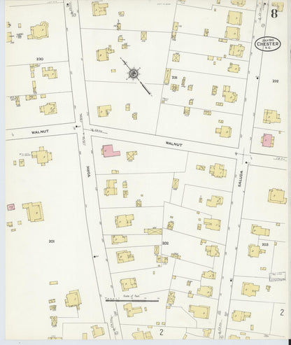 Sanborn Fire Insurance Map from Chester, Chester County, South Carolina (1910), Sheet #0008 - Complete Map Set gallery image, historic Sanborn map, vintage wall art, South Carolina South Carolina